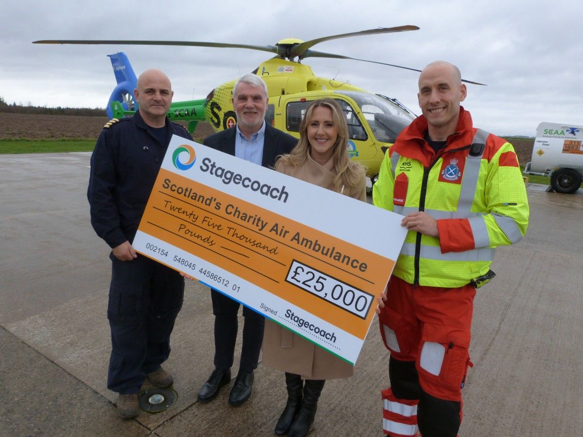Stagecoach gift £25,000 to Scotland’s Charity Air Ambulance as part of ...