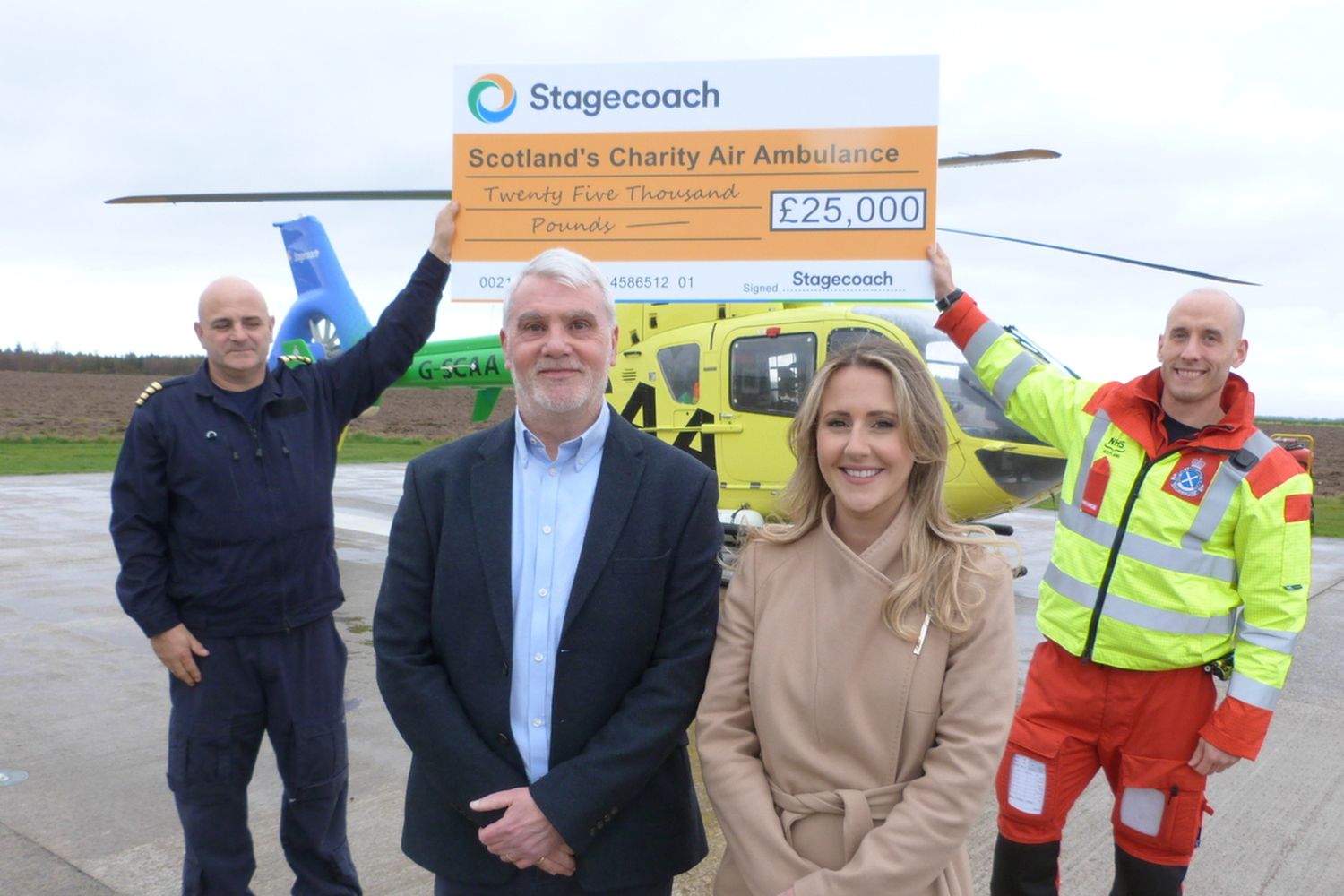 Stagecoach gift £25,000 to Scotland’s Charity Air Ambulance as part of ...